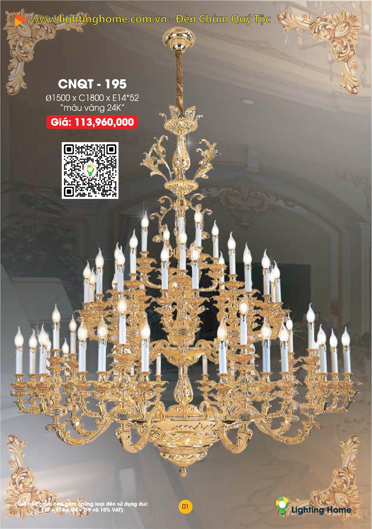 LightHome Den Chum quy toc 03