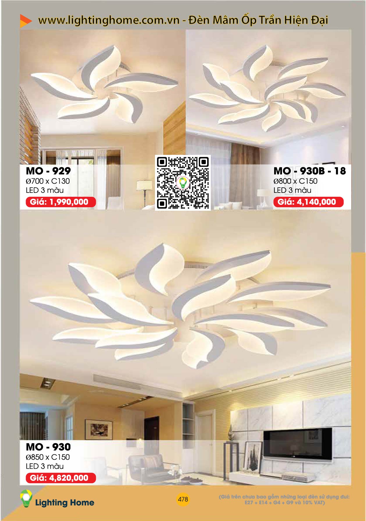 LightHome Den Mam Op Tran Hien Dai Lighting Home 09