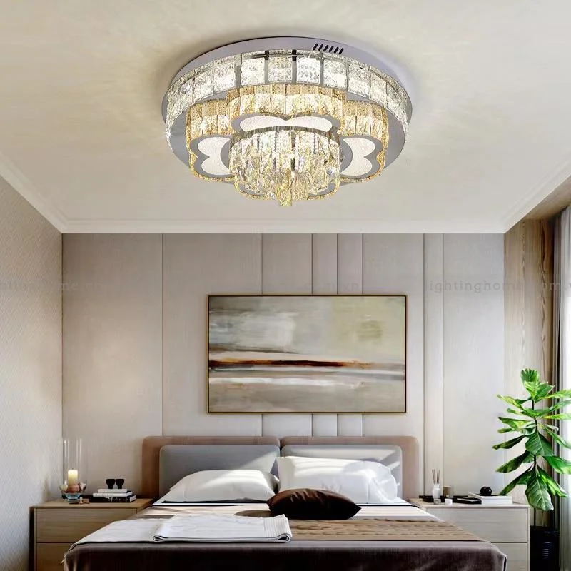 Đèn Mâm Ốp Trần Pha Lê Lighting Home