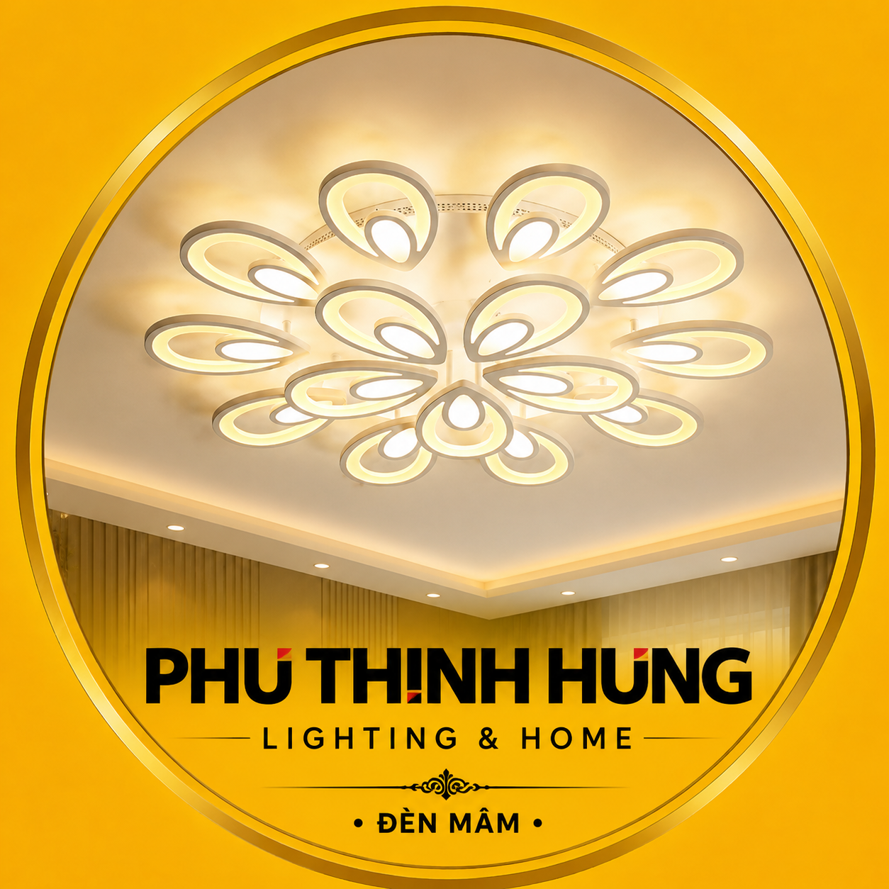 `Đèn Mâm Ốp Trần Lighting Home
