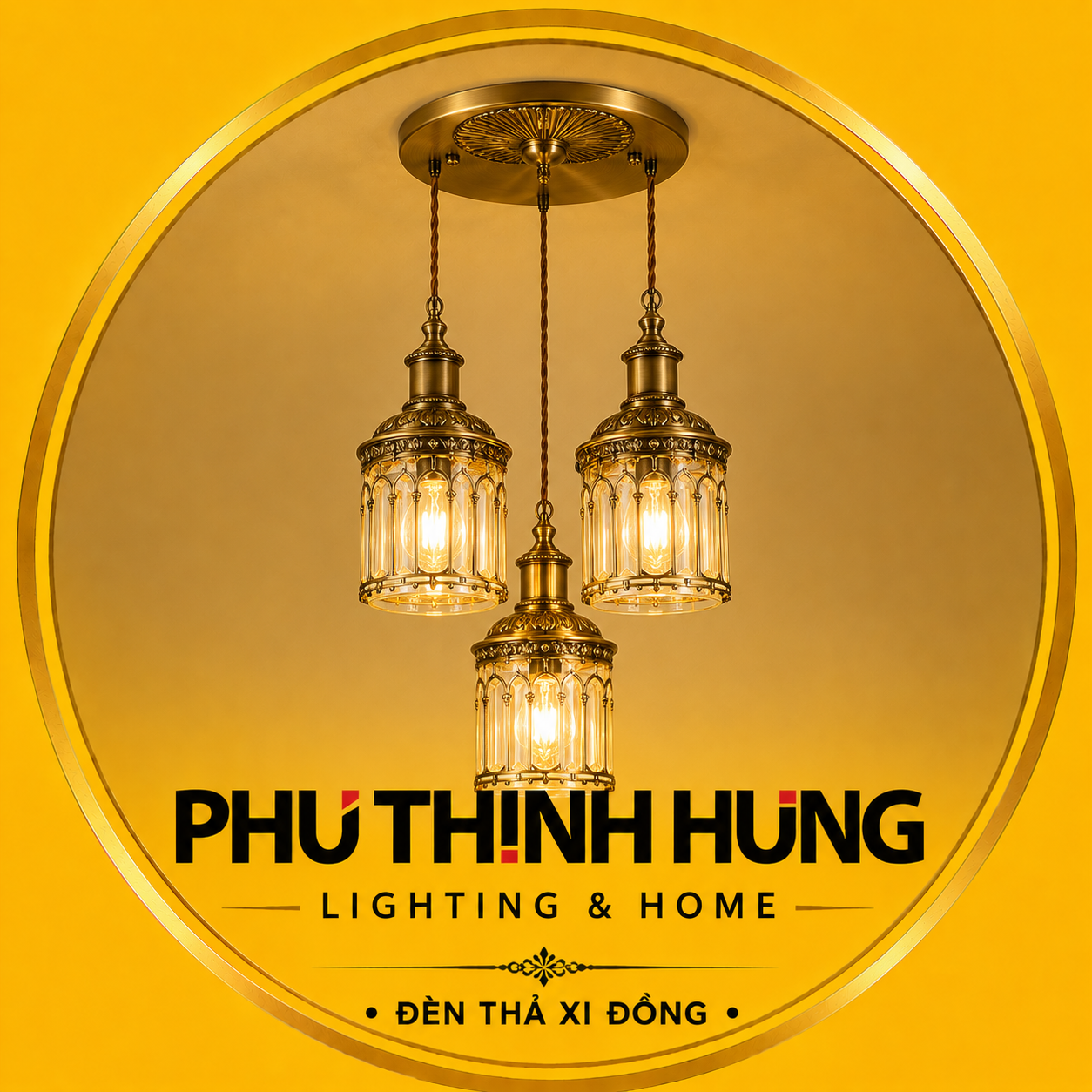 Đèn Thả Xi Đồng Lighting Home